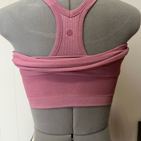 Pink Lululemon tank with bra. unsure of size, price reflecting - Picture 3 of 5